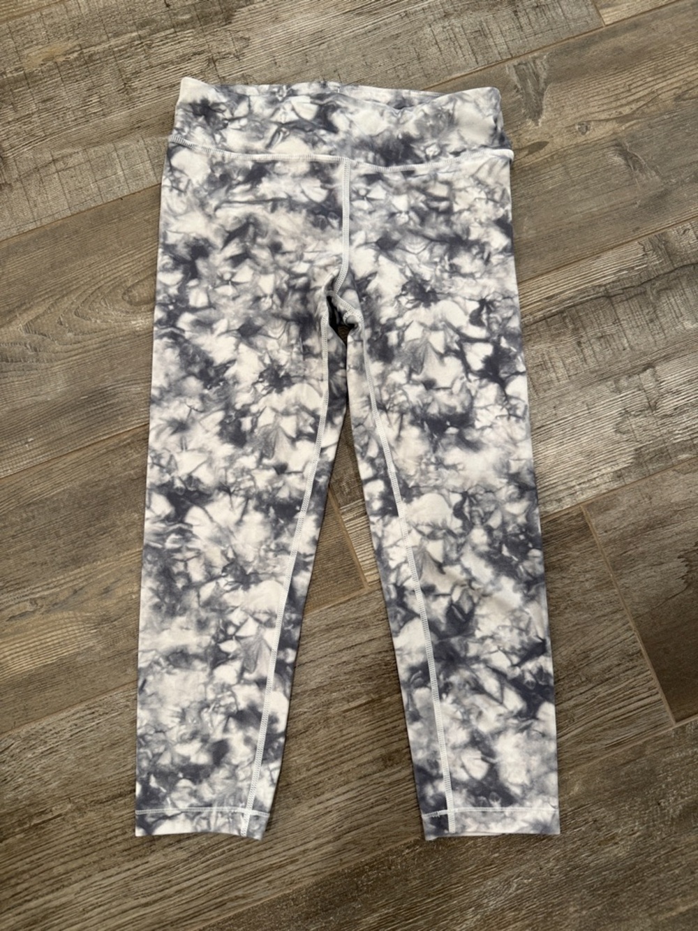 Athleta Girl Tie-Dye Leggings - Gray/White - Large (12)